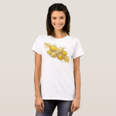 T-shirt Conception Graphique de Citrons Abstraits Or Class (Devant entier)