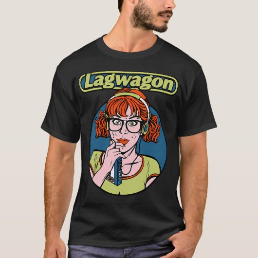 T-shirt Conception graphique de fille de dessin animé de g (Devant)