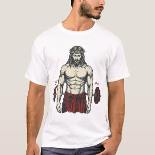 T-shirt Conception Graphique de Force de Foi Gravée Vintag