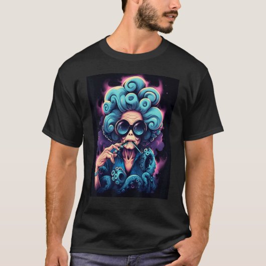 T-shirt Conception graphique de grand-mère octo fusion ava (Devant)