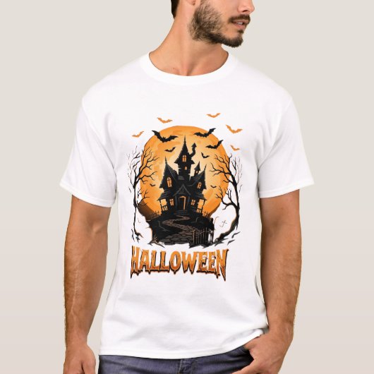 T-shirt Conception graphique de lune de chauve-souris de m (Devant)