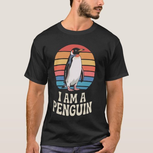 T-shirt Conception Graphique De Manchot Mignon Drôle (Devant)