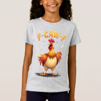 Conception graphique de poulet coq drôle F-CAW-F