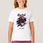 T-shirt Conception Graphique de Silhouette de Baseball – F (Devant)