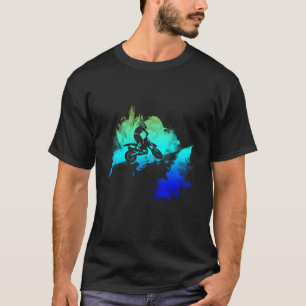 T-shirt Conception Graphique De Vélo Et Motocross