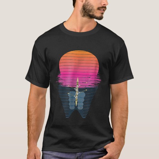 T-shirt Conception graphique du coucher de soleil de l'équ (Devant)