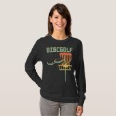 T-shirt Conception graphique du parcours de golf de Disque (Devant entier)