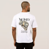T-shirt Conception graphique d'une main squelettique tenan (Dos entier)