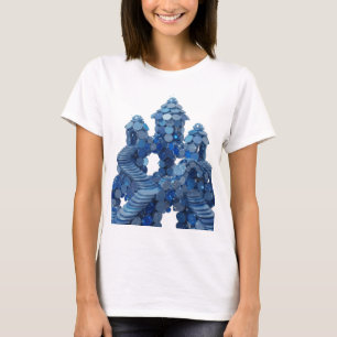 T-shirt Conception graphique élégante BLUE CASTLE Bleu