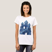 T-shirt Conception graphique élégante BLUE CASTLE Bleu (Devant entier)