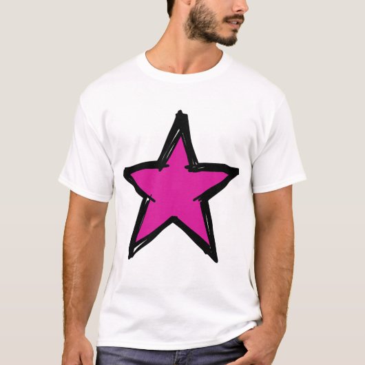 T-shirt Conception Graphique Étoile Néo-Expressionniste Ré (Devant)