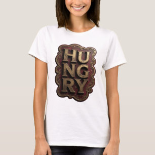 T-shirt Conception graphique HUNGRY Witty Gold