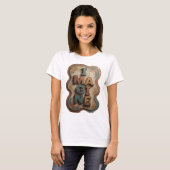 T-shirt Conception graphique IMAGINE Bleu frais (Devant entier)