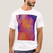 T-shirt Conception graphique moderne pourpre bleue (Devant)