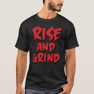 T-shirt Conception Graphique Motivationnelle Monter Et Gri