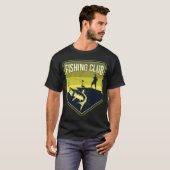 T-shirt Conception Graphique Rétro Jésus Pêche (Devant entier)
