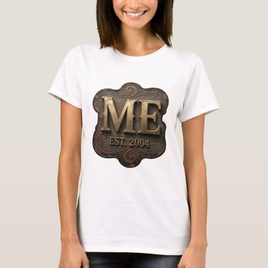 T-shirt Conception graphique Sharp Gold ME EST 2004 (Devant)