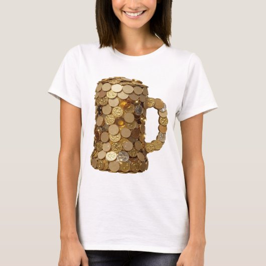 T-shirt Conception graphique Trésor Doré Argent Classique (Devant)