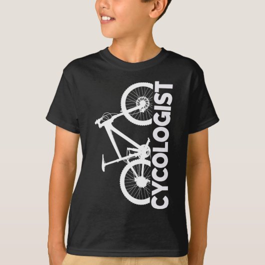 T-shirt Conception Graphique Verticale de Cycologiste de V (Devant)