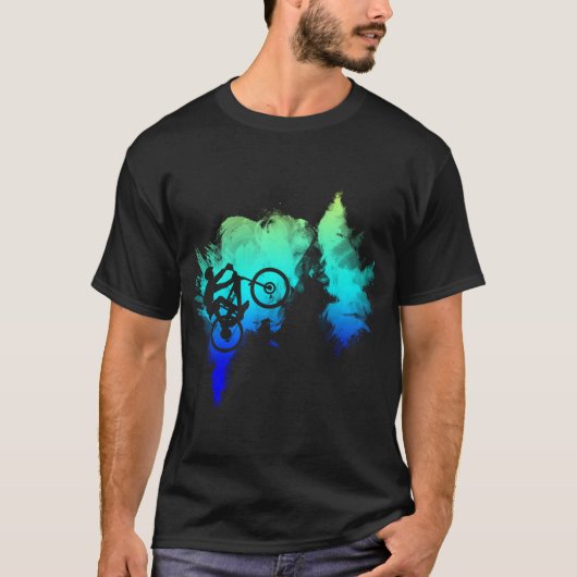 T-shirt Conception graphique VTT Mountain Bike (Devant)