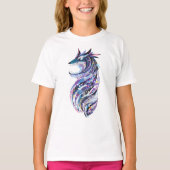 T-shirt conception gribouillante d'un loup (Devant)