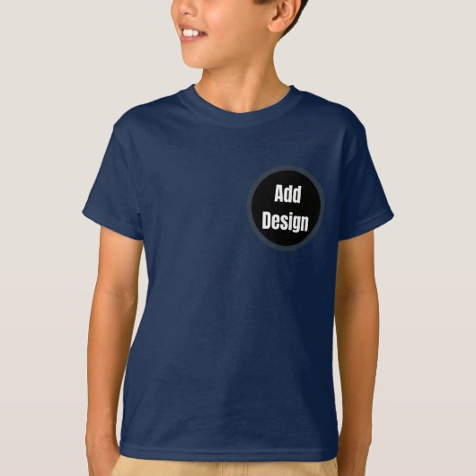 T-shirt Conception gris foncé personnalisée Ajouter une ph (Devant)