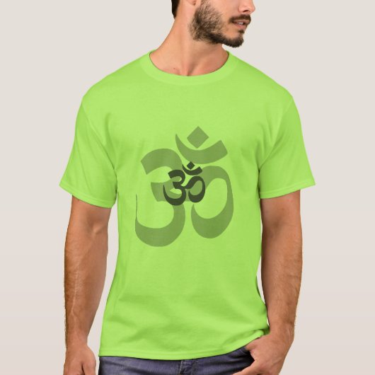 T-shirt Conception grise de l'OM Aum pour les hommes (Devant)