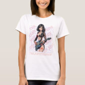 T-shirt Conception guitariste féminine (Devant)
