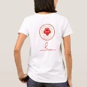 T-shirt Conception guitariste féminine (Dos)