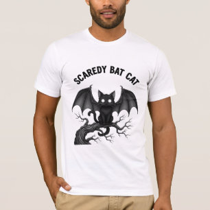 T-shirt Conception Halloween gothique Chat Chauve-Souris P