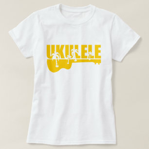 T-shirt Conception hawaïenne tropicale d'ukulélé d'Uke