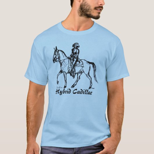 T-shirt Conception hybride de Cadillac de mule de Gaited (Devant)