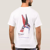 T-shirt Conception indigène de colibri d'artiste du (Dos)