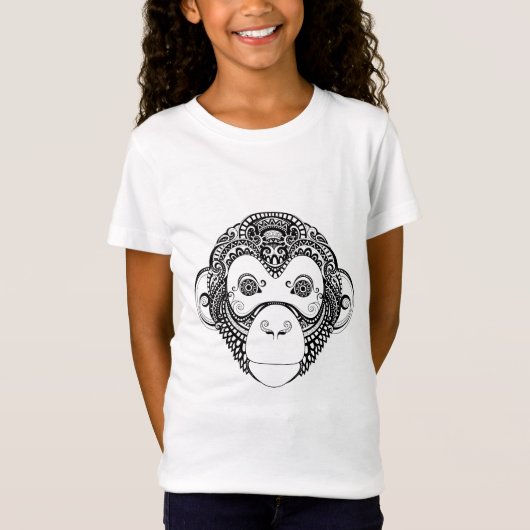 T-Shirt Conception inspirée de singe (Devant)