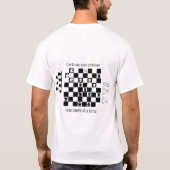T-shirt Conception inspirée des échecs classiques (Dos)