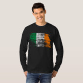 T-shirt Conception irlandaise fraîche de drapeau (Devant entier)