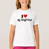 T-shirt Conception J'aime Mon Petit Ami (Devant)