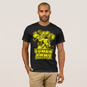T-shirt Conception jaune classique d'Ammo™ de zombi (Devant entier)