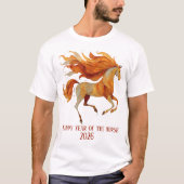 T-shirt Conception Joyeuse Année du Cheval 2026 (Devant)