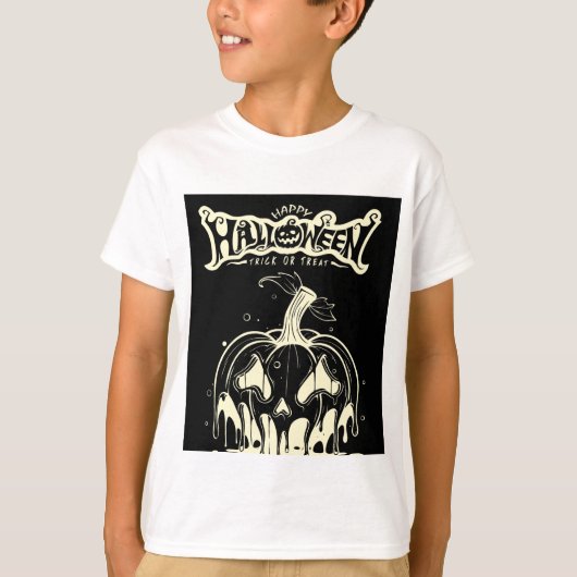 T-shirt conception joyeuse halloween  (Devant)