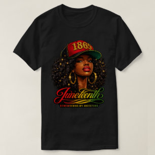 T-shirt Conception Juneteenth 1865 en souvenir des ancêtre