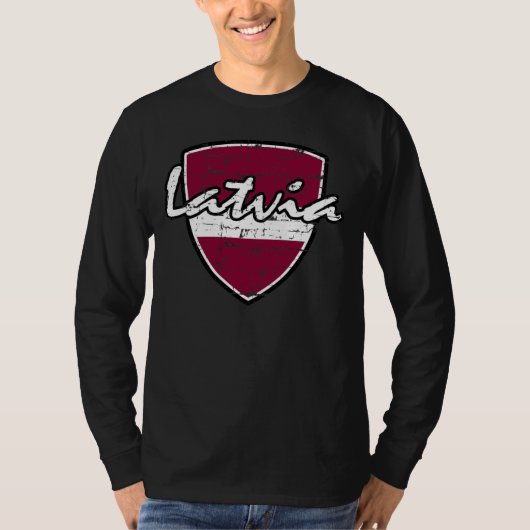 T-shirt Conception letton de drapeau (Devant)