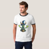 T-shirt Conception magique du dragon d'Halloween (Devant entier)