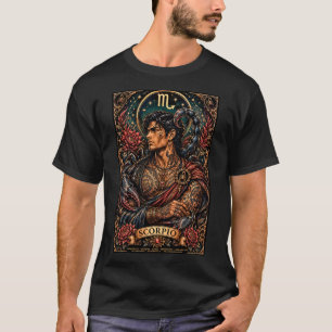 T-shirt Conception masculine céleste du zodiaque scorpion