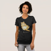 T-shirt conception mignonne d'art de chaton de gingembre (Devant entier)