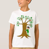 T-shirt Conception mignonne de Hugger d'arbre (Devant)