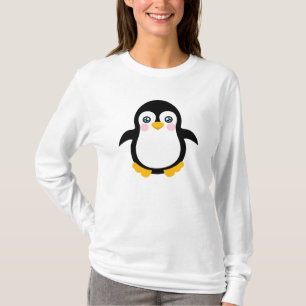 T-shirt Conception mignonne de pingouin de bande dessinée