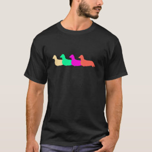 T-shirt Conception mignonne Longue Haie Dachshund Cadeaux 