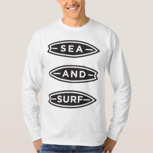 T-shirt Conception minimaliste de la mer et du Surf - océa