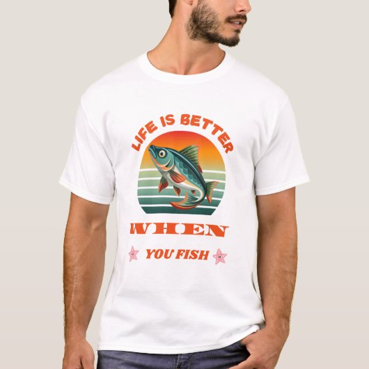 T-SHIRT CONCEPTION MODERNE POUR PÊCHEURS (Devant)